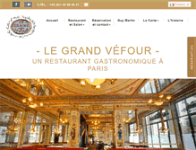 Tablet Screenshot of grand-vefour.com